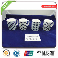 Taza de cerámica con impresión de logotipo personalizado esmaltado (JSDGJ029-002)